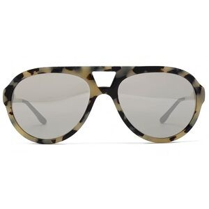 Stella McCartney Women's SM-4047 Grey Spotty Tortoise/Silver Mirror